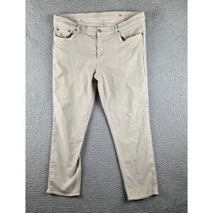 Faherty Pant Men 38 (37x28) Beige Stretch Terry 5-Pocket Straight Chino